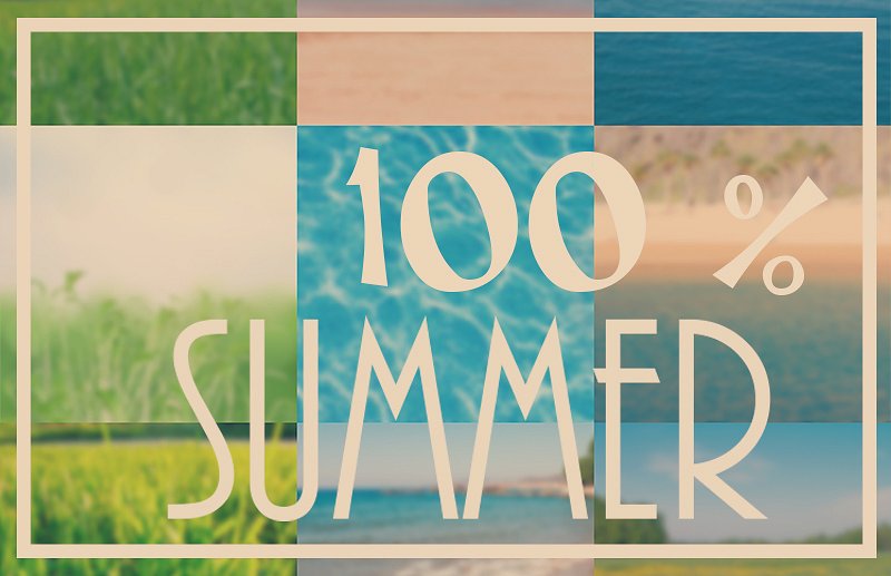 夏日气氛肌理纹理背景图片素材合集 Set of summer backgrounds插图