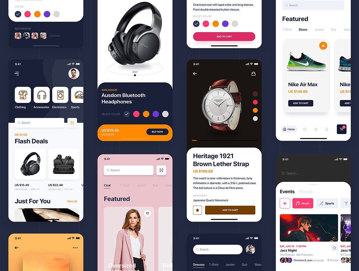 网上支付生活服务APP应用界面设计XD素材插图(2)
