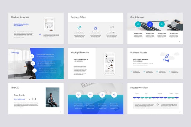 初创项目团队介绍PPT幻灯片模板下载 ARONA – Powerpoint Presentation Template插图(2)