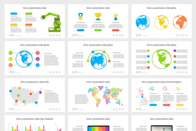 数据类信息图表通用幻灯片演示模板合集 Nine – Multipurpose PowerPoint Template插图(10)