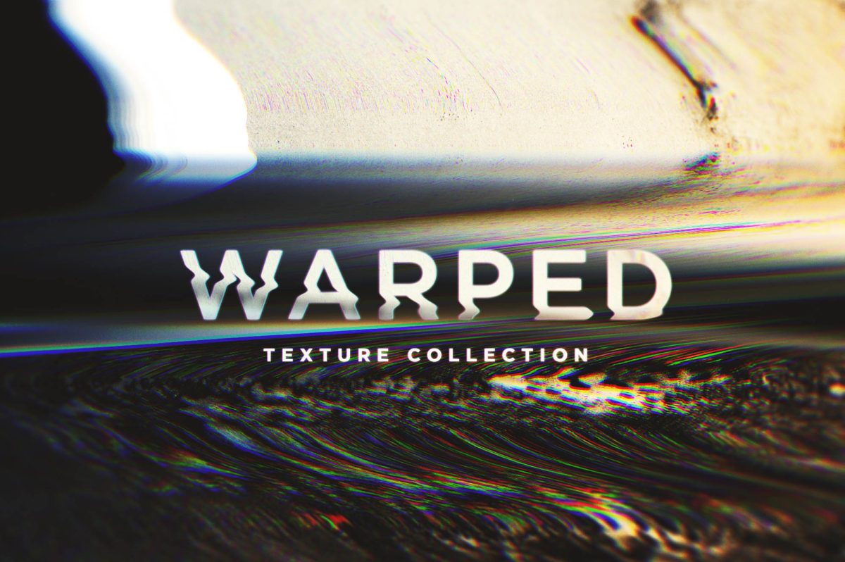 创意抽象纹理系列：数字信号和视觉失真抽象纹理 Warped插图