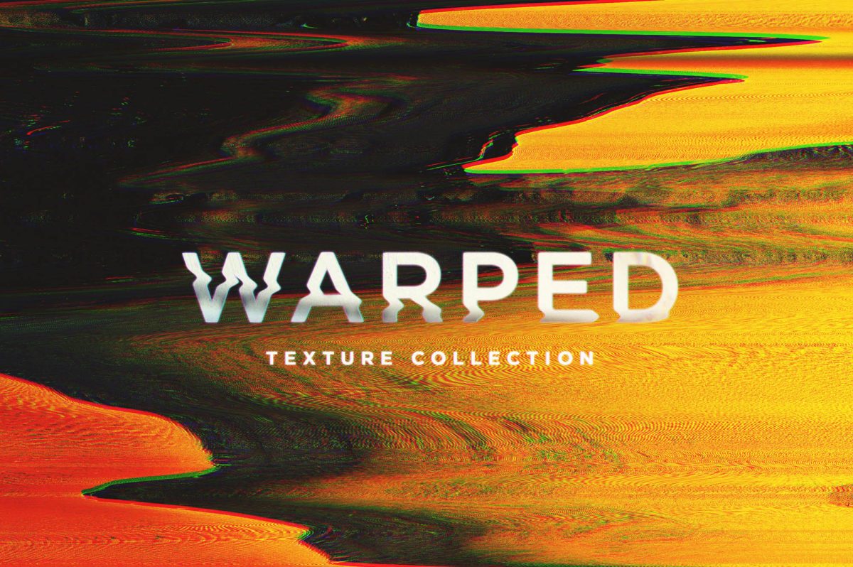创意抽象纹理系列：数字信号和视觉失真抽象纹理 Warped插图(1)
