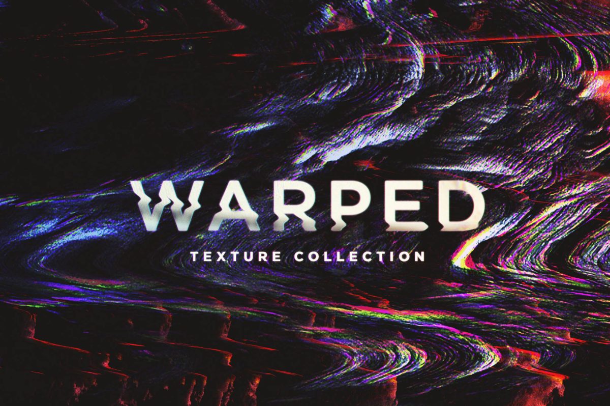 创意抽象纹理系列：数字信号和视觉失真抽象纹理 Warped插图(2)