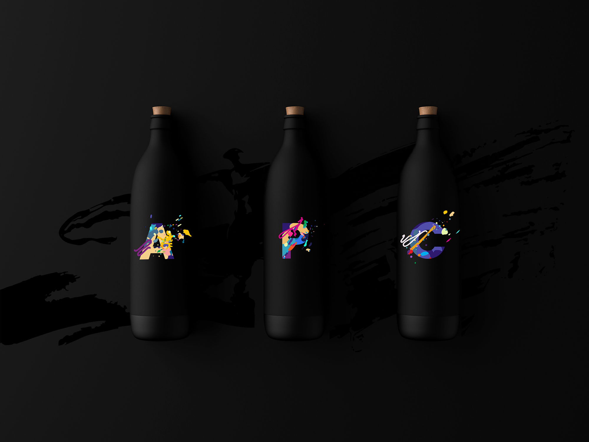 油漆飞溅英文创意艺术装饰字体素材库精选 Splash Letters Font插图