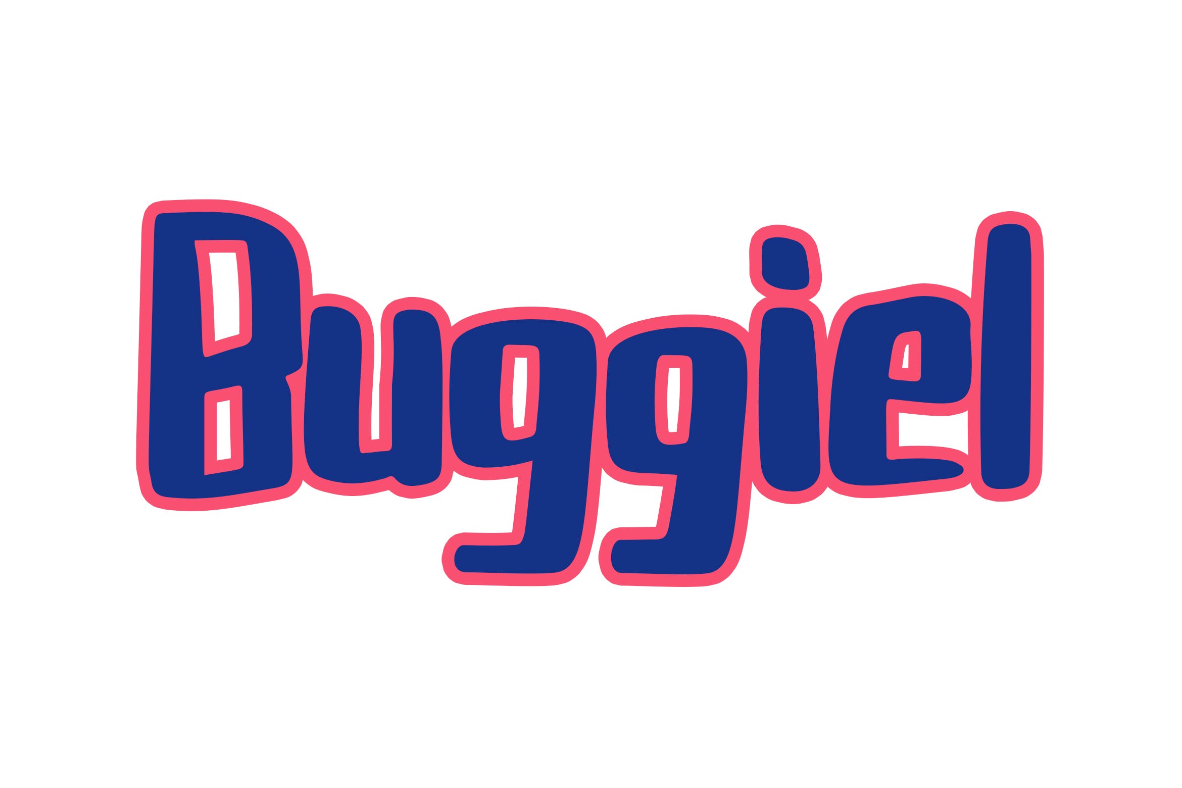 手工绘制英文创意无衬线字体下载 Buggiel插图