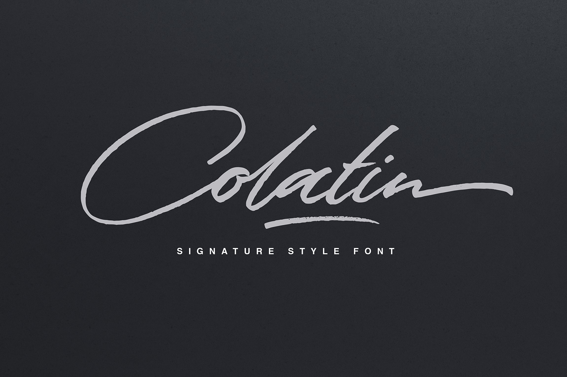 一款洒脱自由手写英文字体 Colatin Script插图