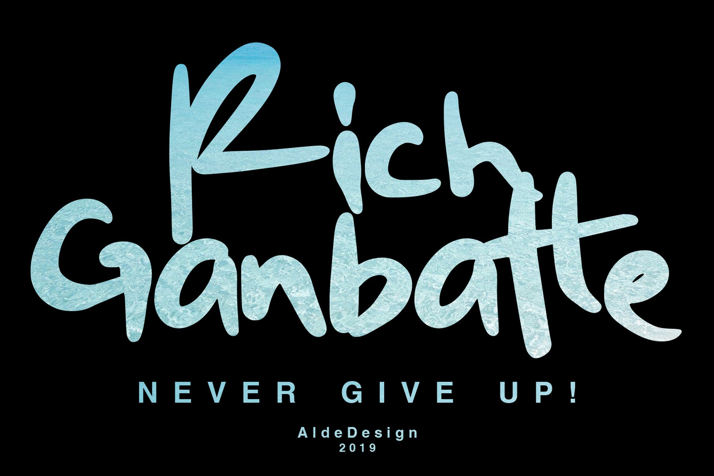 平面设计英文画笔手写字体素材库精选下载 Rich Ganbatte – Logotype Font插图
