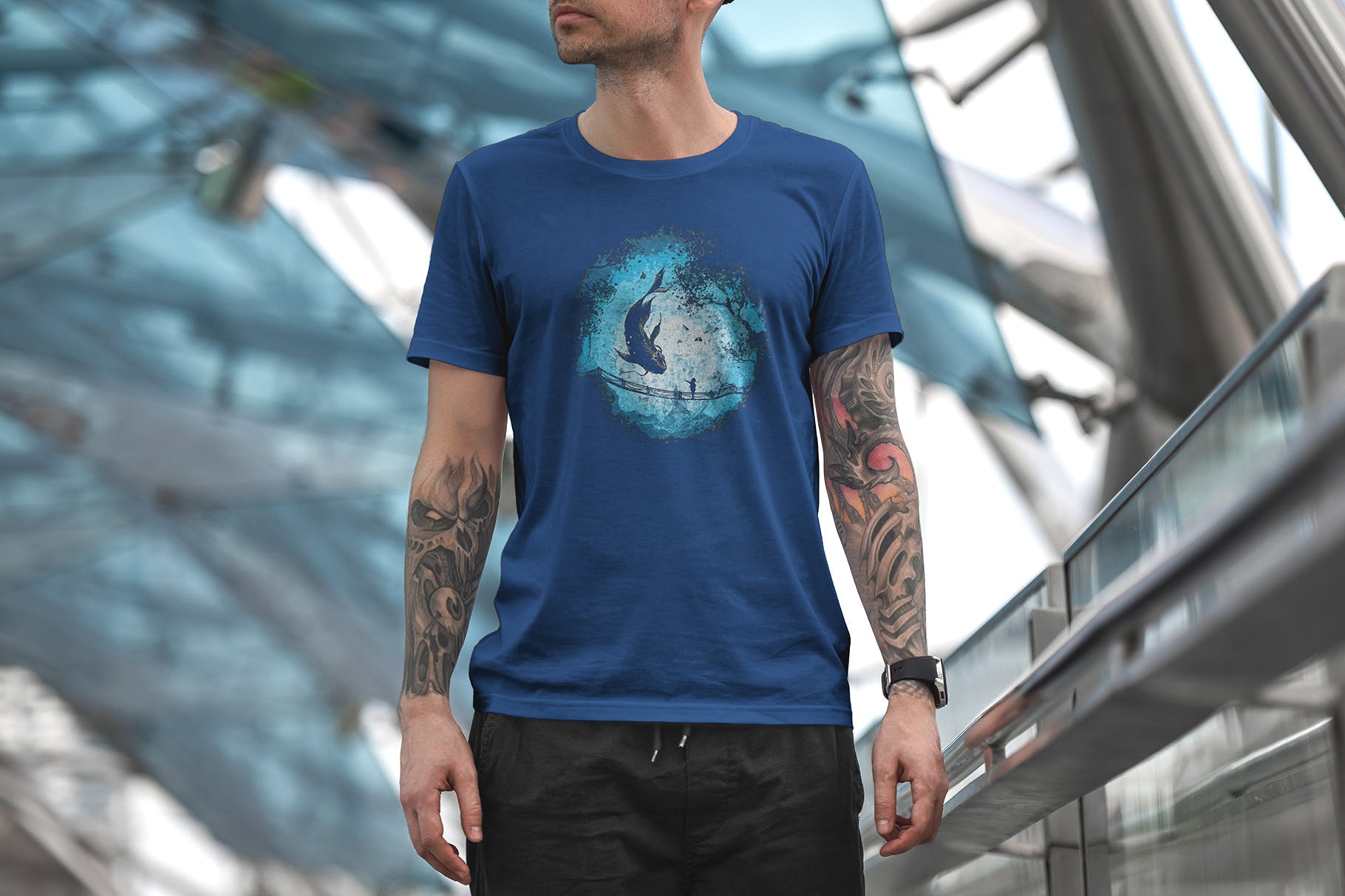 城市系列-印花T恤产品展示样机素材库精选模板v6 T-Shirt Mockup Urban Edition Vol. 6插图(3)