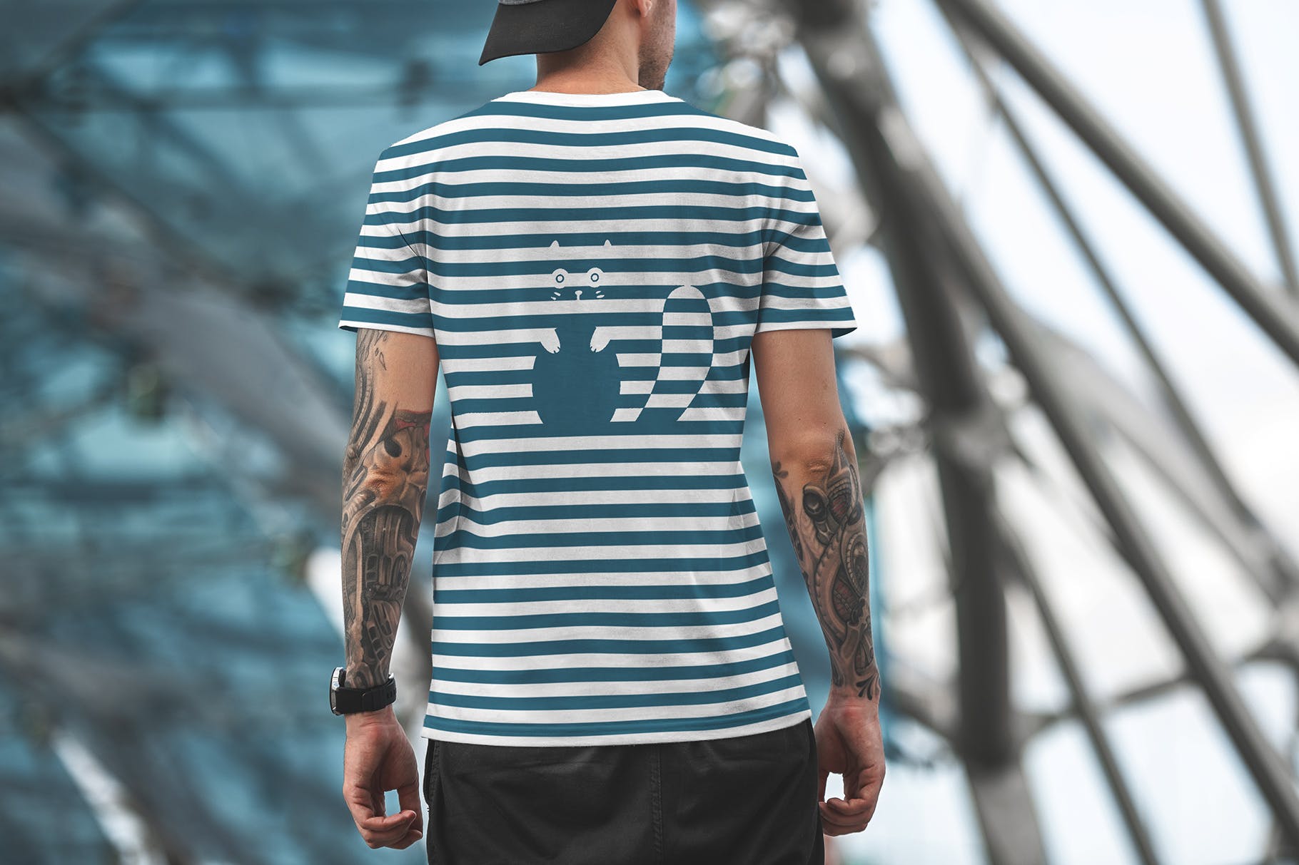 城市系列-印花T恤产品展示样机素材库精选模板v6 T-Shirt Mockup Urban Edition Vol. 6插图(5)