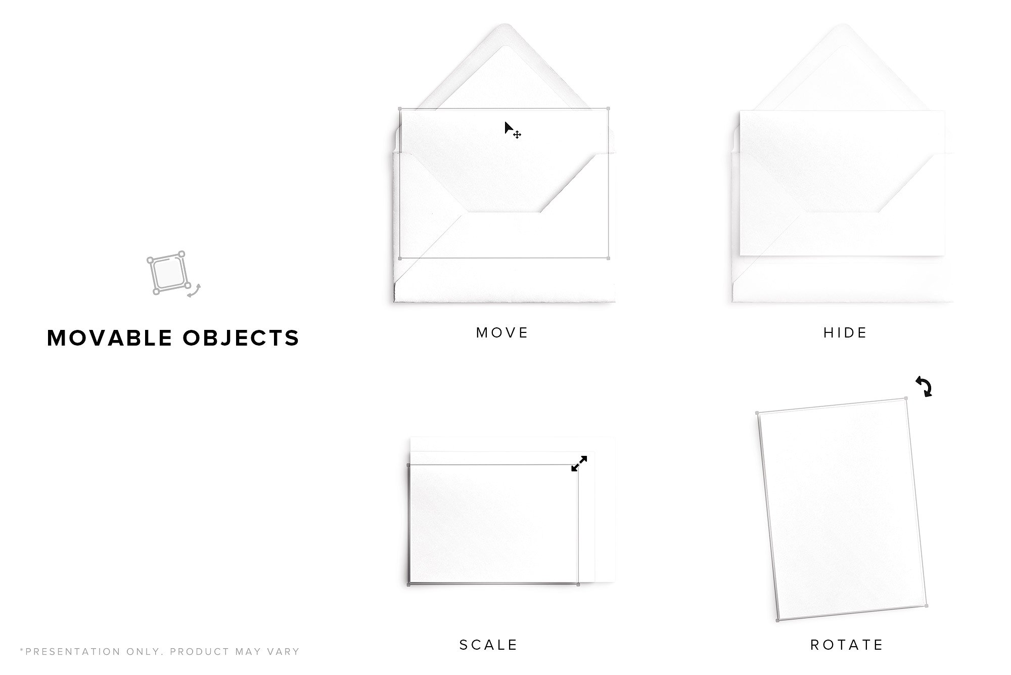 A5邀请函和信封样机 A5 Invitation & Envelope Mockup插图(4)
