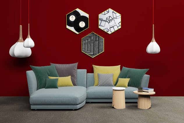室内装饰设计场景样机模板 Mockup Interior Scene Creator – MK2插图(3)
