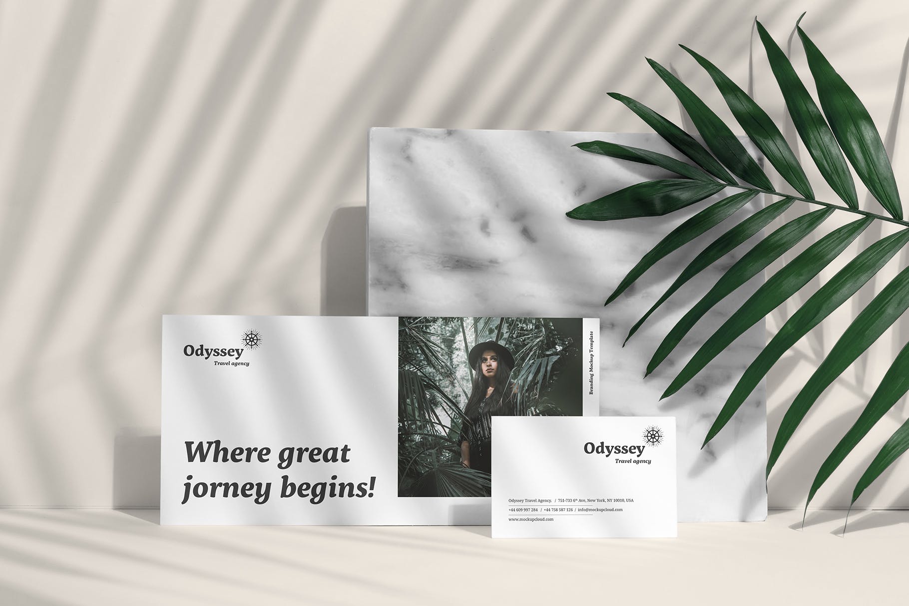 高端优雅风格时尚品牌VI设计效果预览样机套装 Odyssey Branding Mockup插图(8)