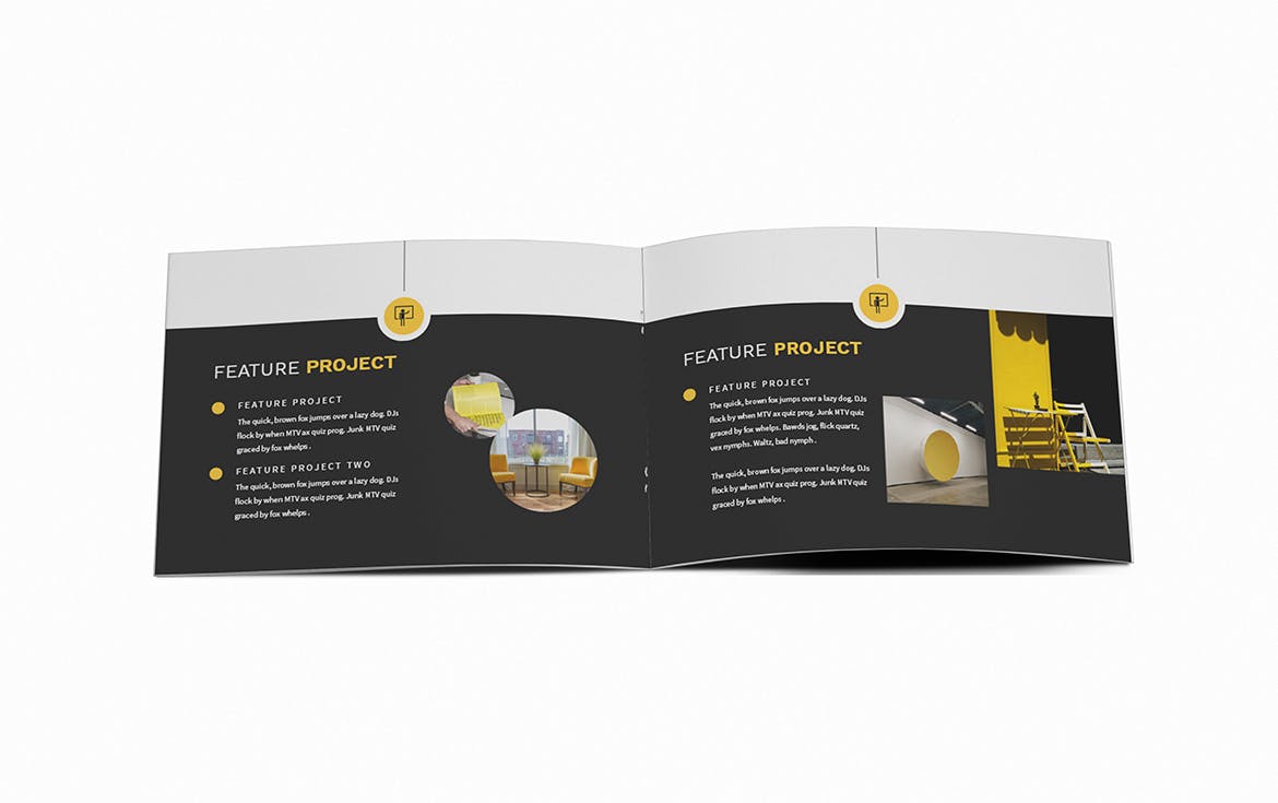 顶尖人才A5横版个人简历画册设计模板 Atery Resume CV A5 Brochure Template插图(9)