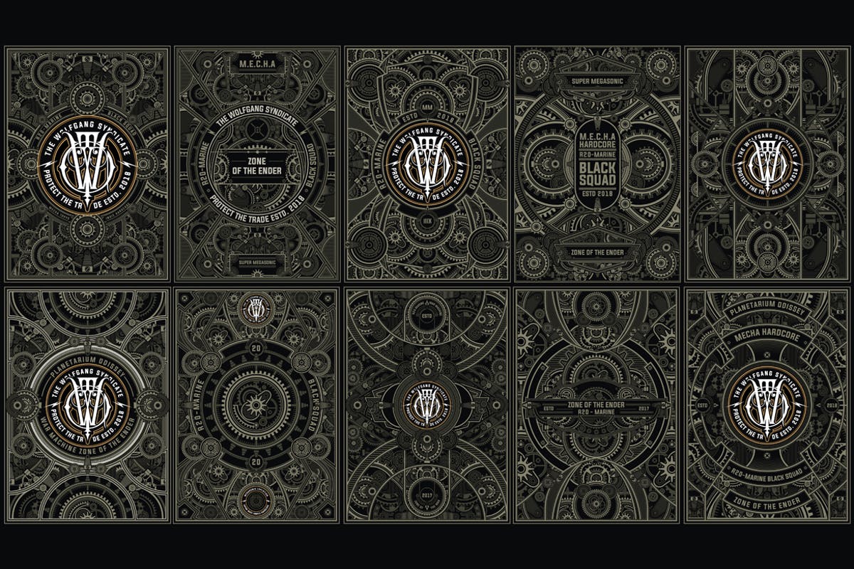 10款蒸汽朋克风格复古海报设计模板 10 Steampunk Poster插图