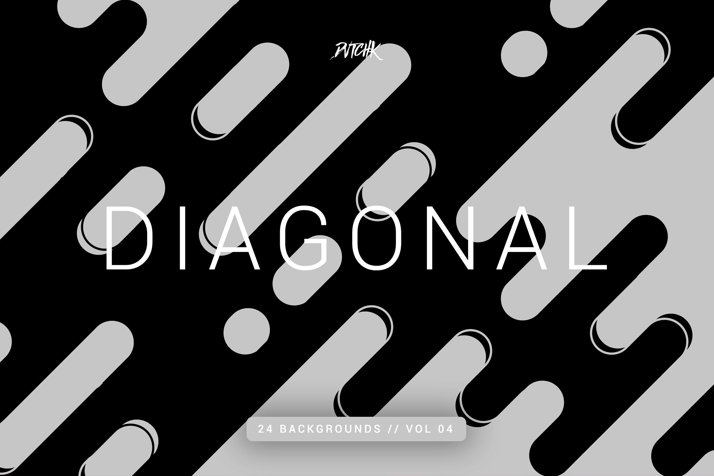 圆角线条背景纹理v04 Diagonal | Rounded Lines Bgs | V04插图