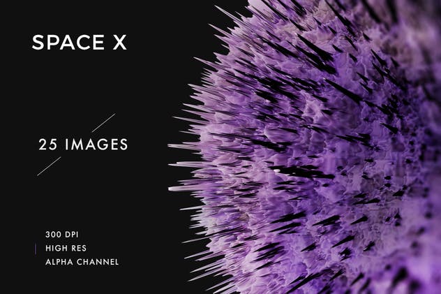 抽象太空星云珊瑚纹理Vol.1 Space X Textures – Volume 1插图(1)