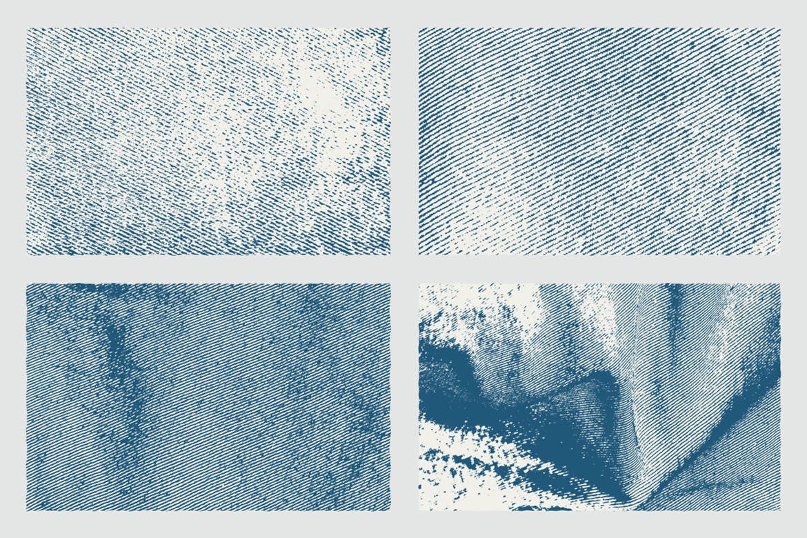 16款牛仔布纹理矢量背景素材 Denim Texture Pack Background插图(3)