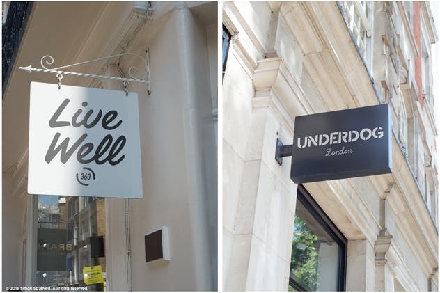 店铺店招广告牌店招样机 Shop sign mockups 1插图(5)
