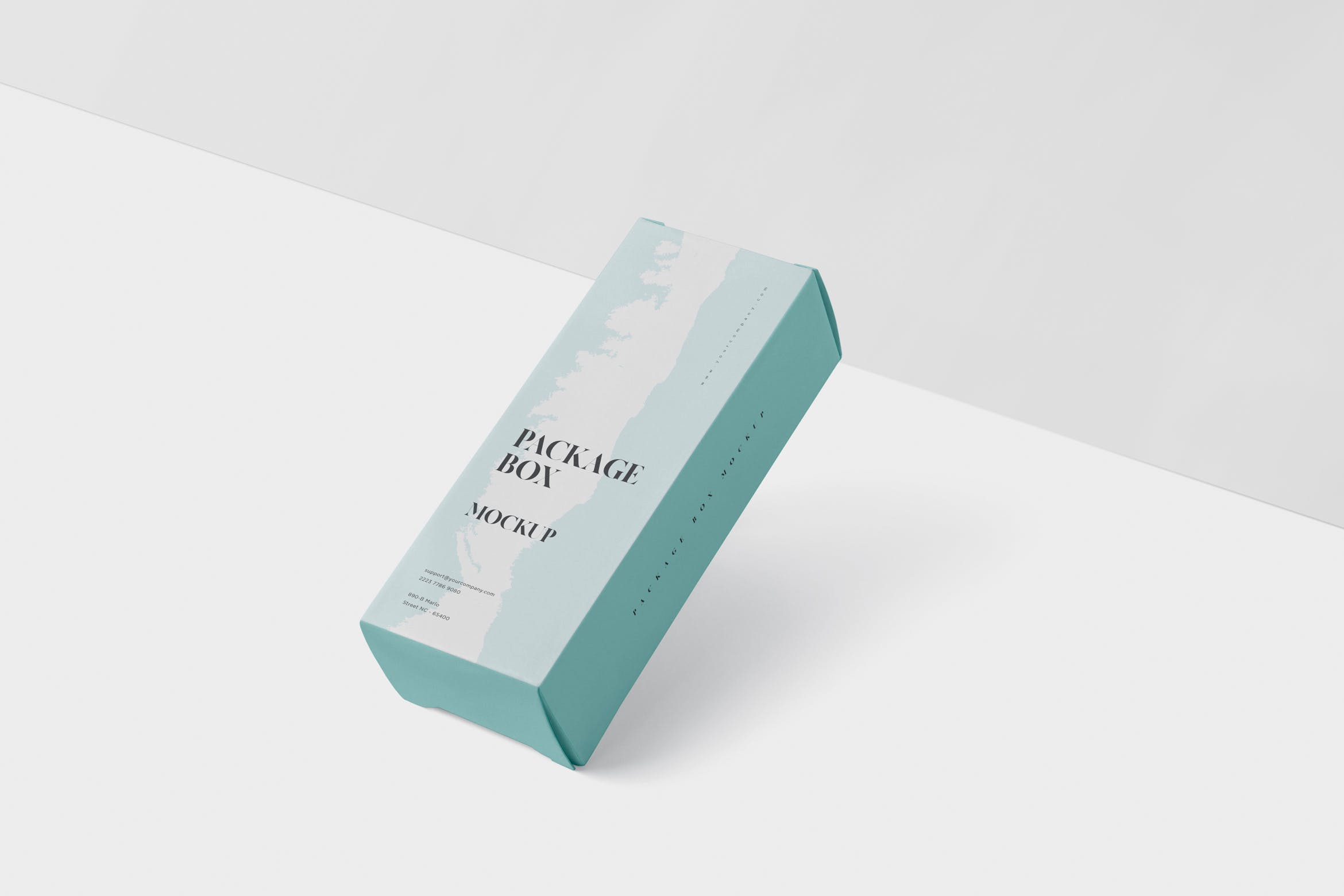 简约风多用途产品包装纸盒设计效果图素材库精选 Package Box Mock-Up – High Rectangle Shape插图