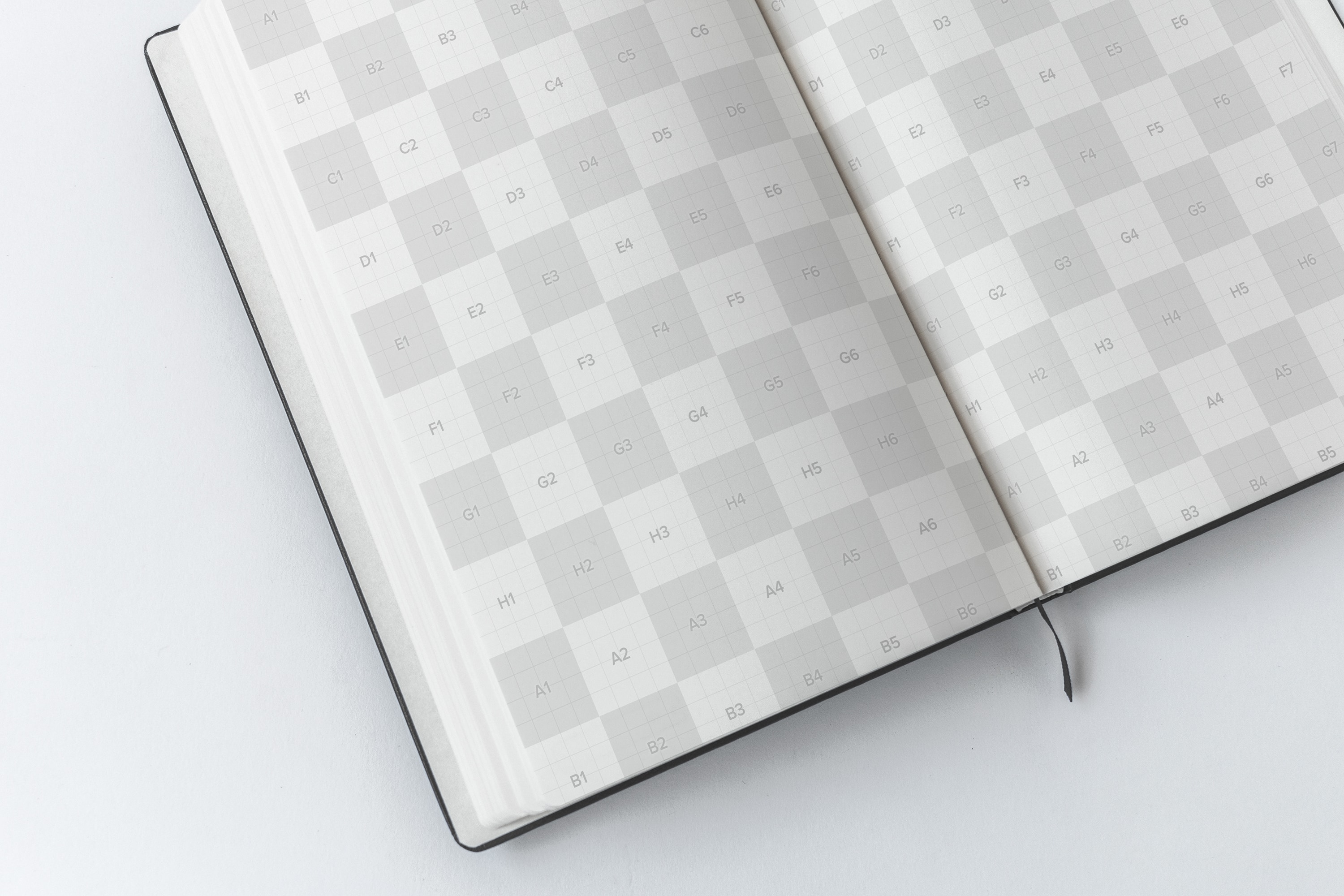 A5精装笔记本记事本内页样机模板02 A5 Hardcover Notebook Mockup 02插图(2)