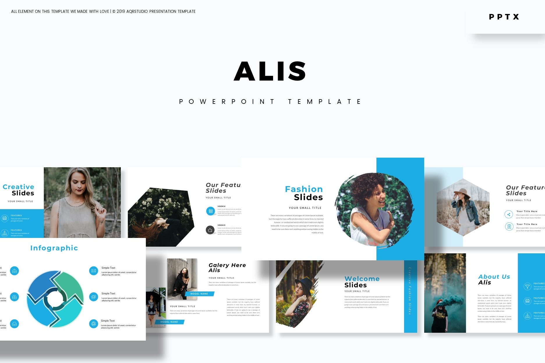 时尚行业市场调研报告PPT模板下载 Alis – Powerpoint Template插图