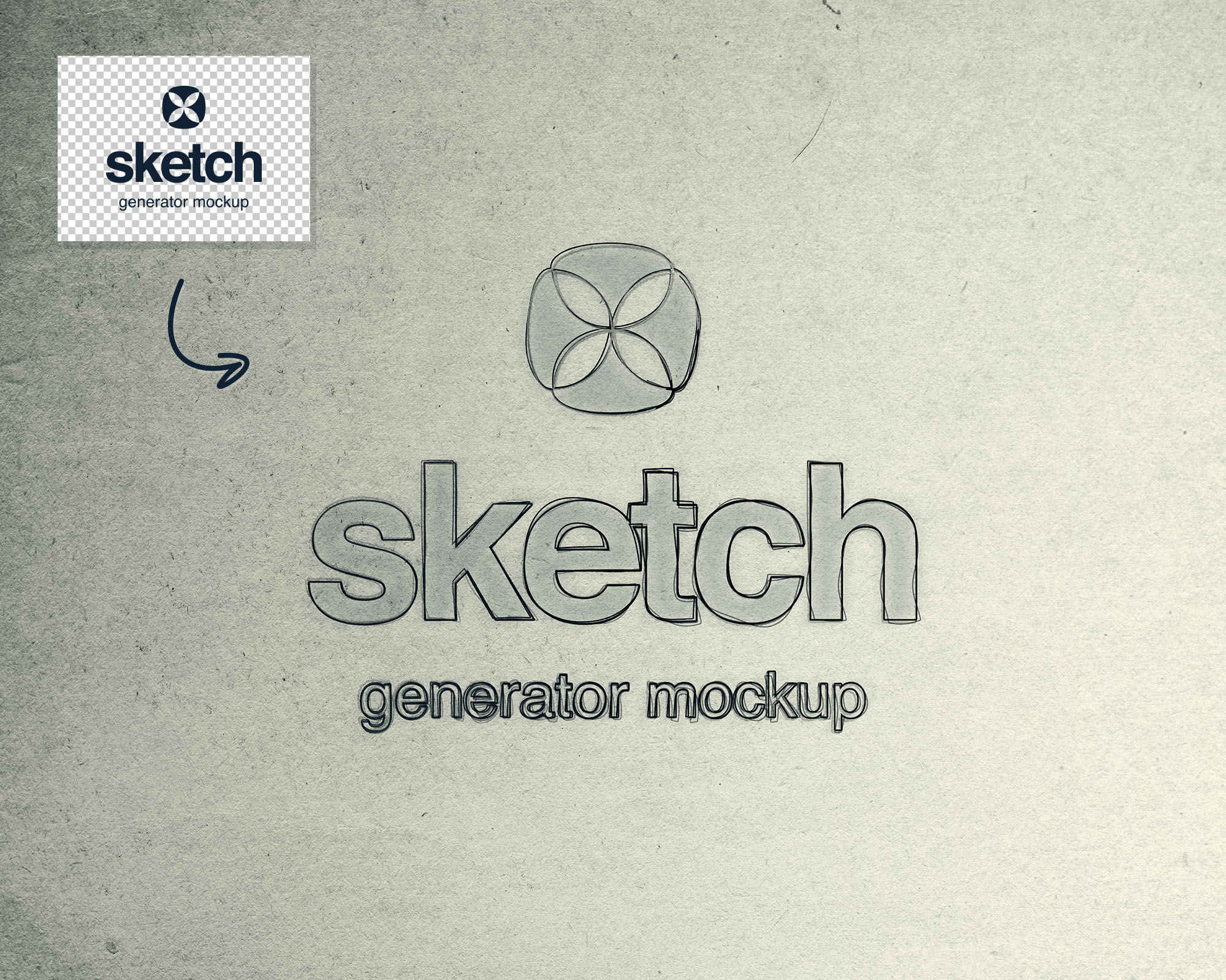 素描绘画生成器PS样机 Sketch Generator Photoshop Mockup插图(1)