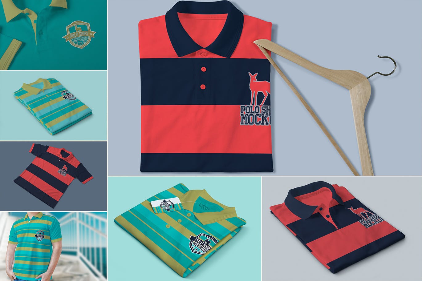 高品质的高端Polo衫VI样机展示模型mockups插图(7)