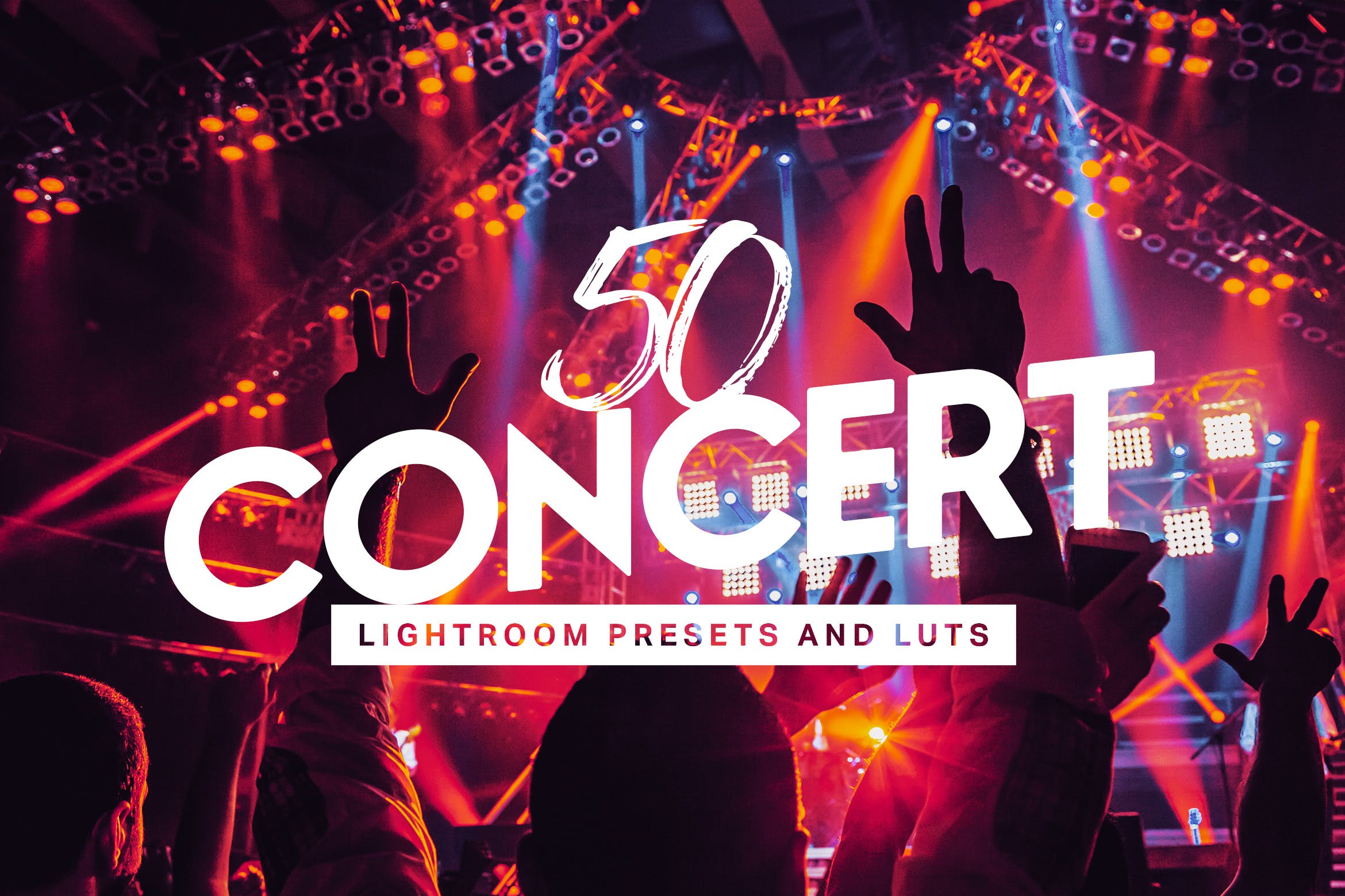 50款音乐节/演唱会等夜间表演场景照片素材库精选LR预设 50 Concert Lightroom Presets LUTs插图