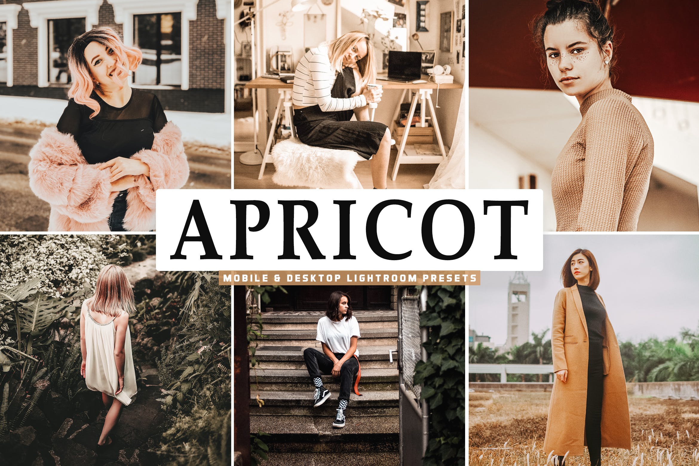 杏色色调风格照片调色滤镜素材库精选LR预设 Apricot Mobile & Desktop Lightroom Presets插图