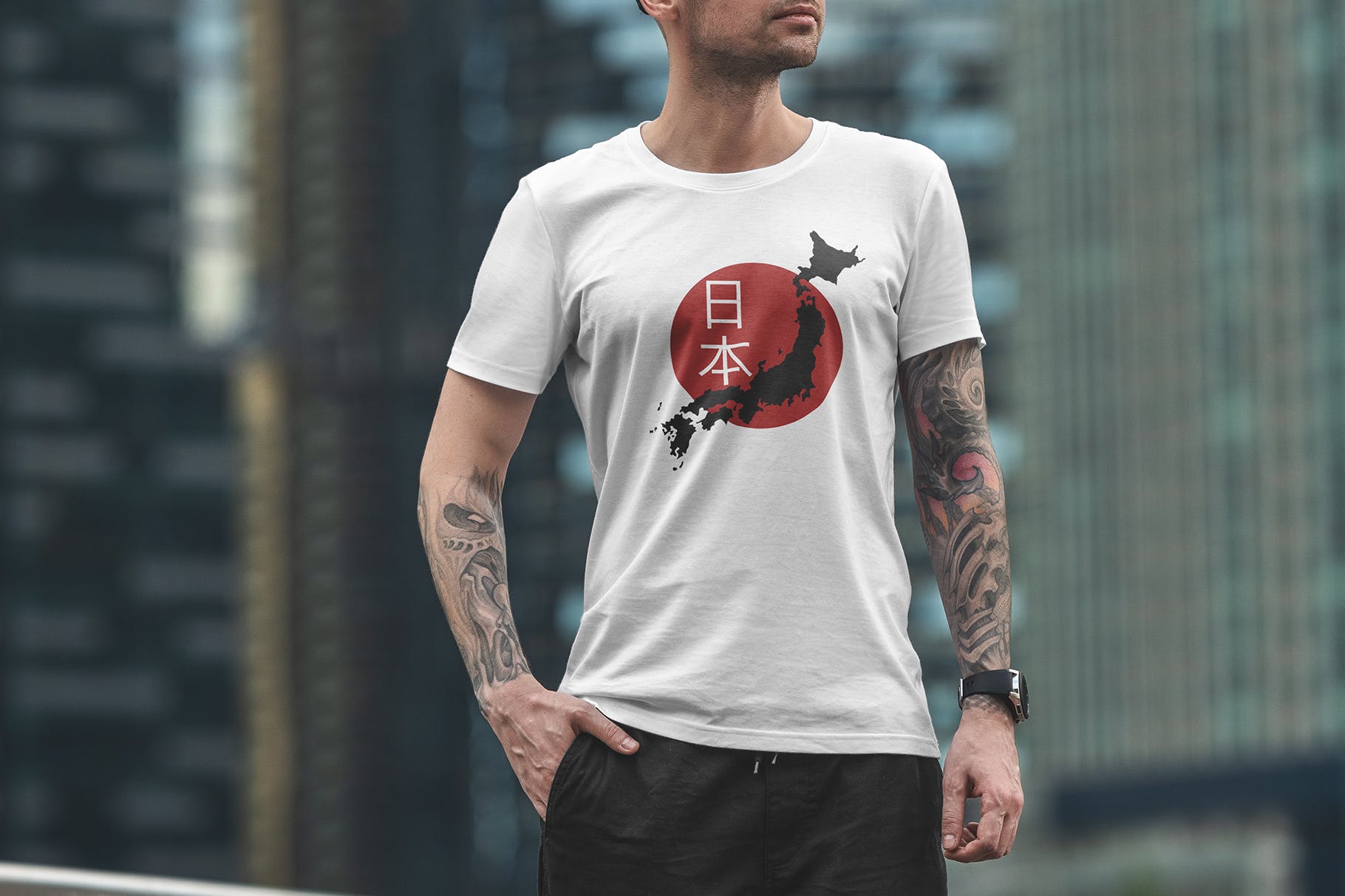 城市系列-印花T恤产品展示样机素材库精选模板v8 T-Shirt Mockup Urban Edition Vol. 8插图(2)
