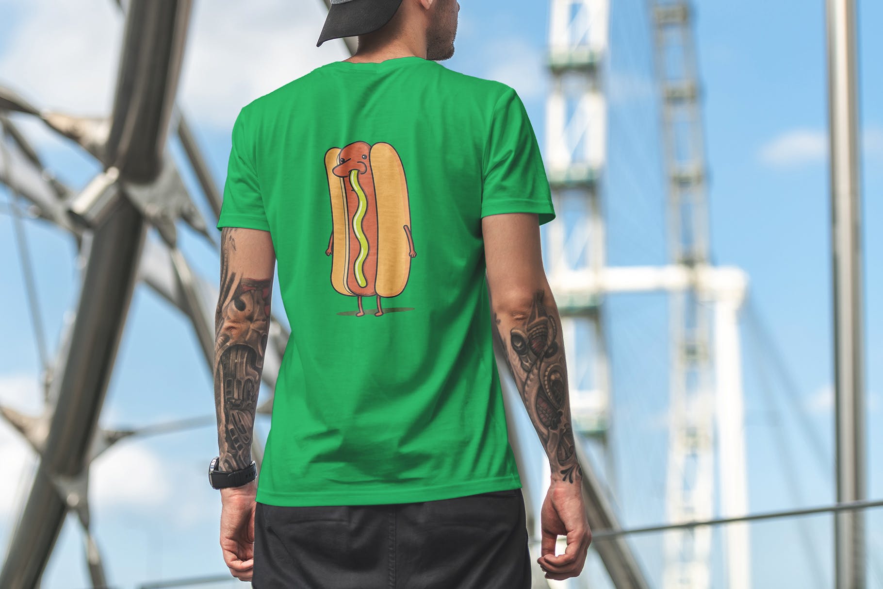 城市系列-印花T恤产品展示样机素材库精选模板v8 T-Shirt Mockup Urban Edition Vol. 8插图(4)