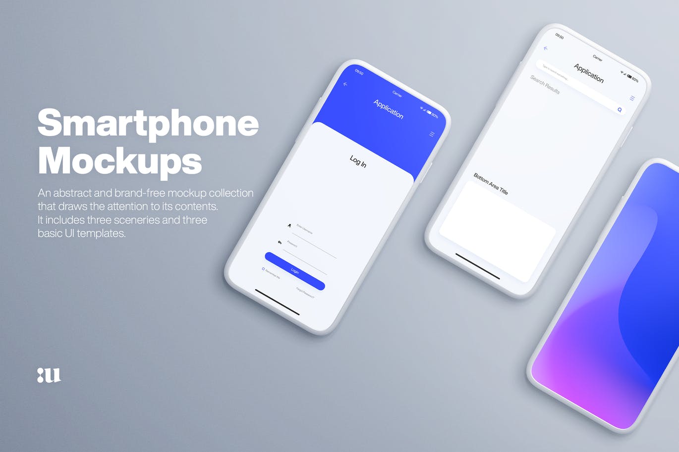 全屏智能手机屏幕预览样机模板 Smartphone Mockups插图