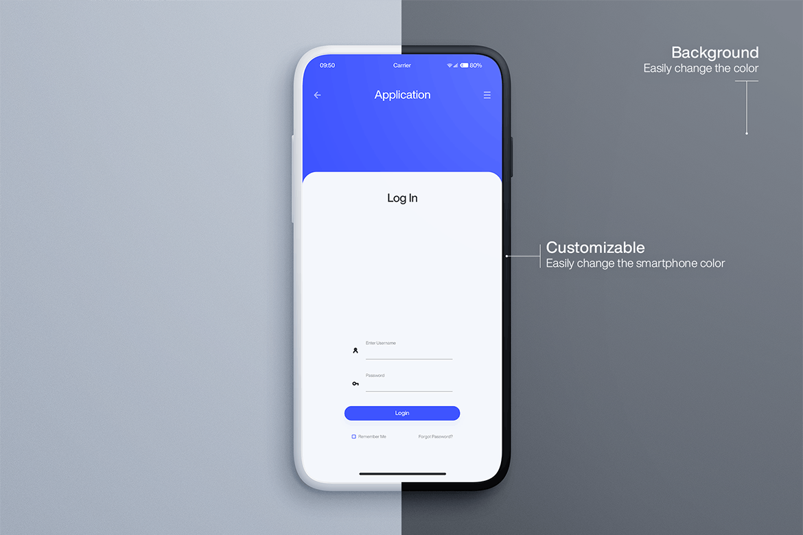 全屏智能手机屏幕预览样机模板 Smartphone Mockups插图(2)