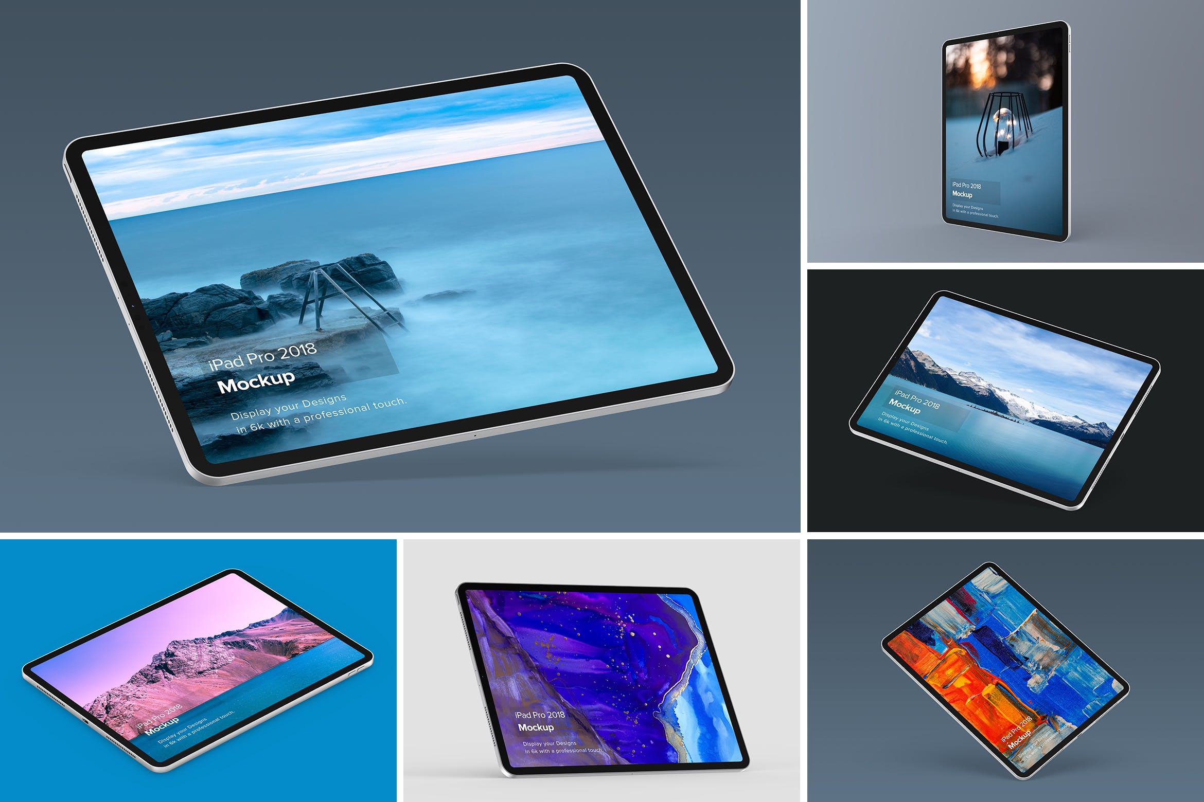 iPad Pro专业平板电脑设计演示素材库精选样机模板套装v2 iPad Mockup 2.0插图