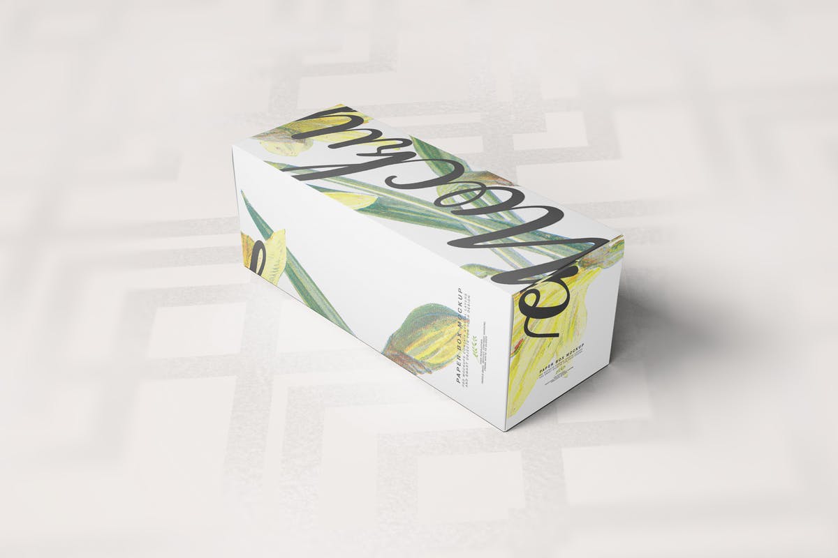 葡萄酒/饮料瓶包装纸盒样机9 Paper Box Mockup 09插图