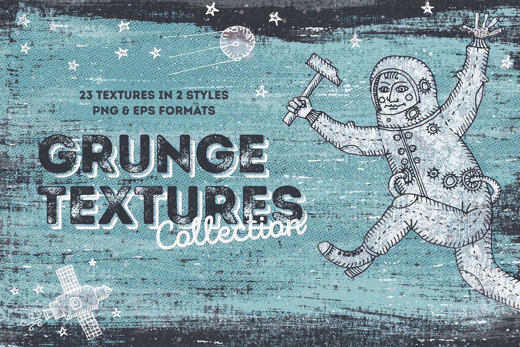 复古笔画图案背景纹理 Blackview Retro Textures Collection插图