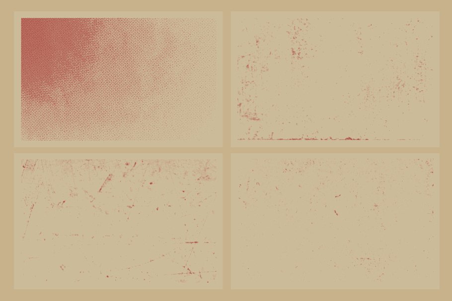 20款复古风半色调纹理 20 Halftoning Textures – VES13插图