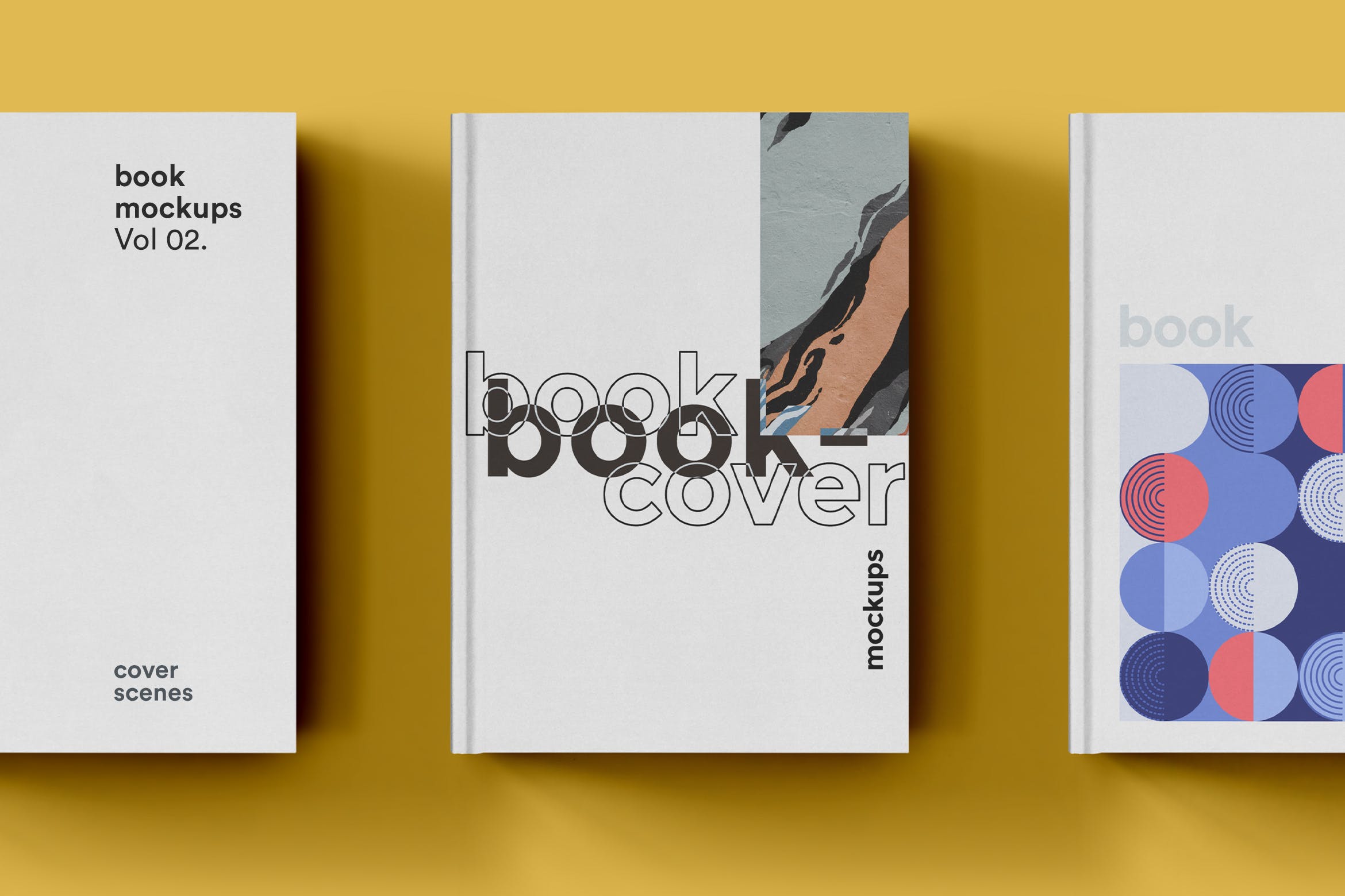 硬封设计图书封面印刷效果图样机素材库精选 Book Cover Mockup插图