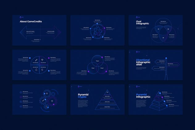 比特币加密货币投资金融PPT幻灯片演示模板 CRYPTO Powerpoint Template插图(8)