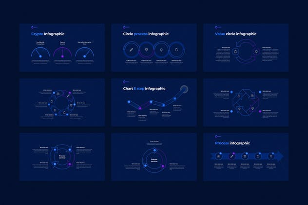 比特币加密货币投资金融PPT幻灯片演示模板 CRYPTO Powerpoint Template插图(9)
