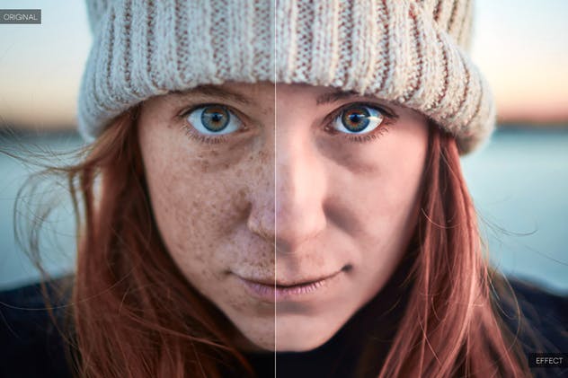 一键磨皮美颜滤镜PS动作v1 Skin Retouch Photoshop Actions Kit插图(1)