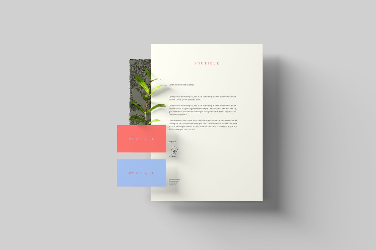 创意办公用品套件品牌VI设计预览样机 Branding Stationery Mockups插图(1)