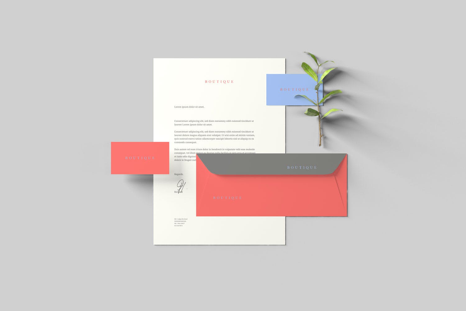 创意办公用品套件品牌VI设计预览样机 Branding Stationery Mockups插图(6)