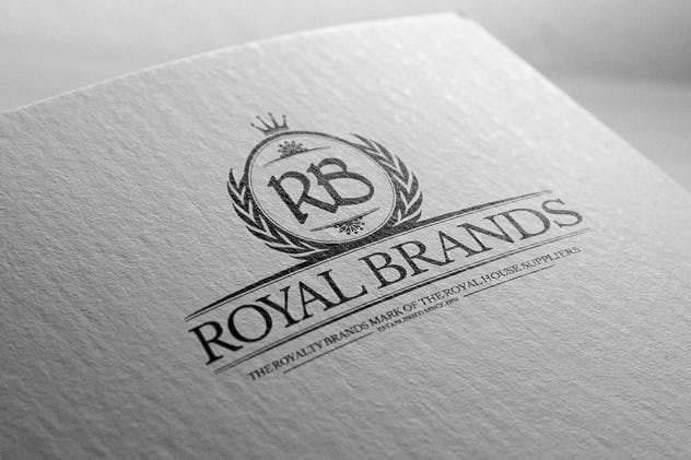 Logo商标烫金印刷效果图素材库精选模板v2 Logo Mock-Up / Exclusive Paper Edition 2插图(6)