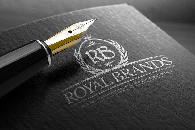 Logo商标烫金印刷效果图素材库精选模板v2 Logo Mock-Up / Exclusive Paper Edition 2插图(7)