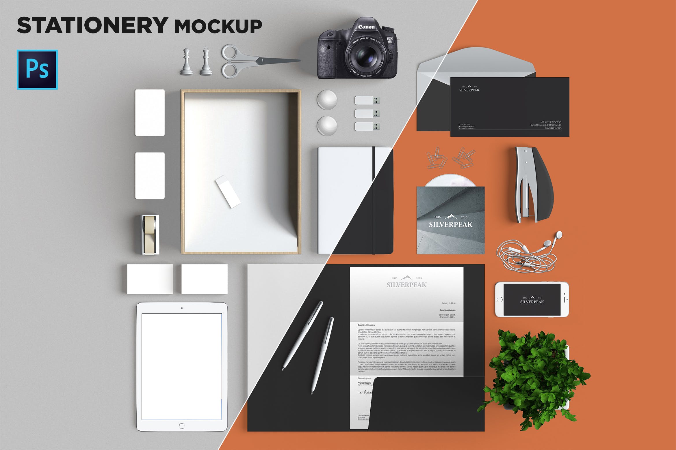 品牌VI标识设计企业办公文具素材库精选模板05 Brand Identity / Stationery Mockup 05插图