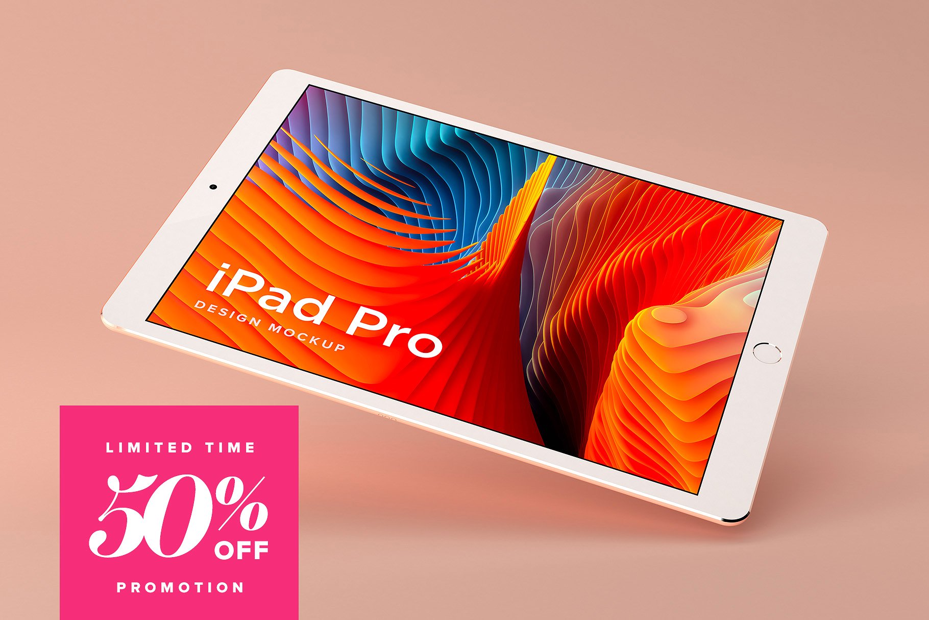 多角度的iPad Pro展示模型Mockup下载[psd]插图