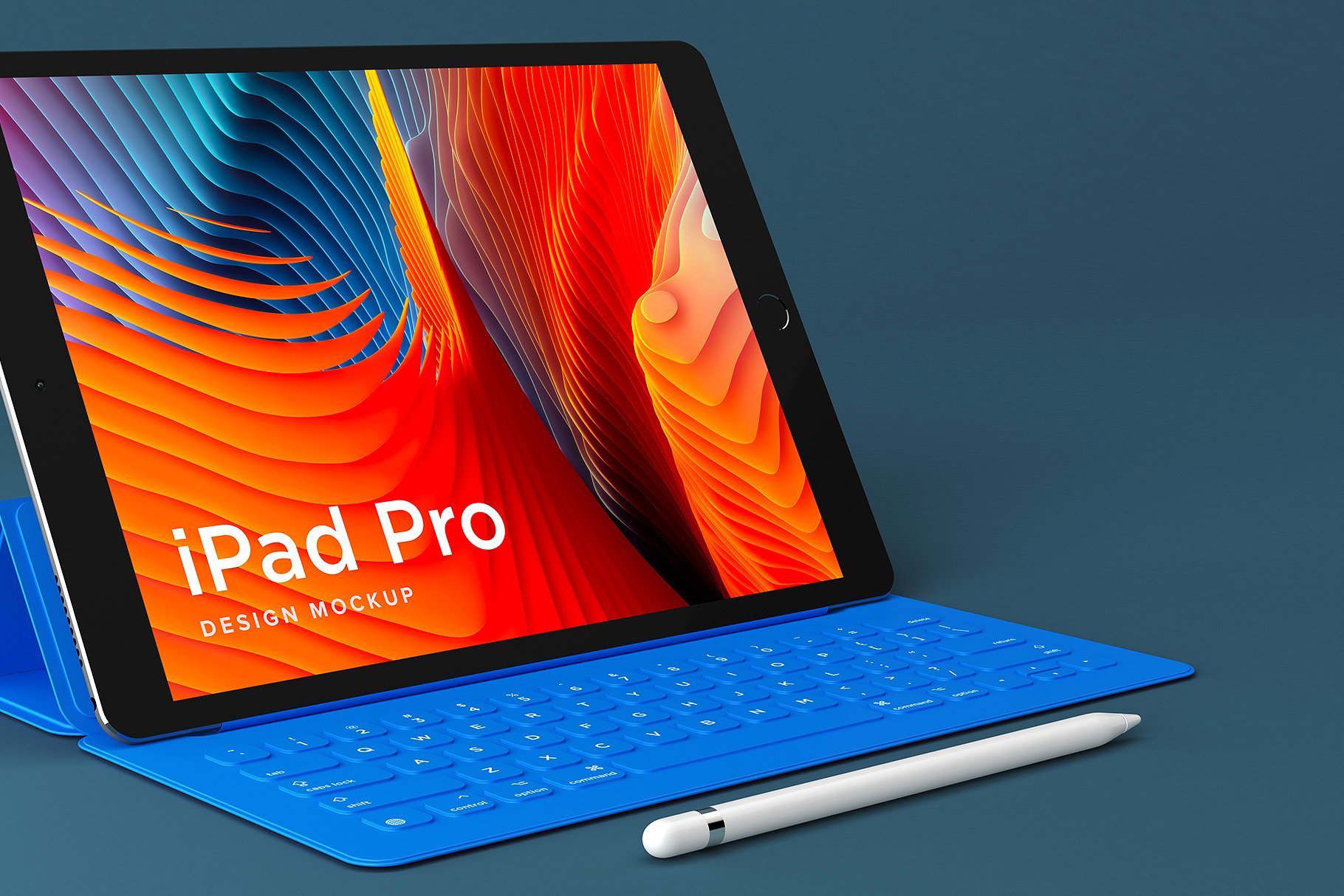 多角度的iPad Pro展示模型Mockup下载[psd]插图(1)