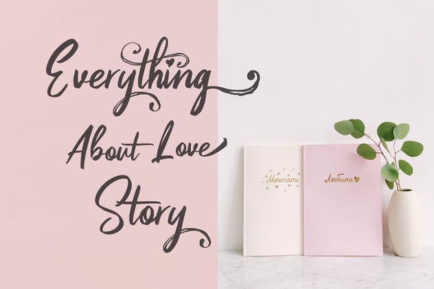 充满爱意独特设计英文手写字体 Pinkalova – Handwritting Script Font插图(1)