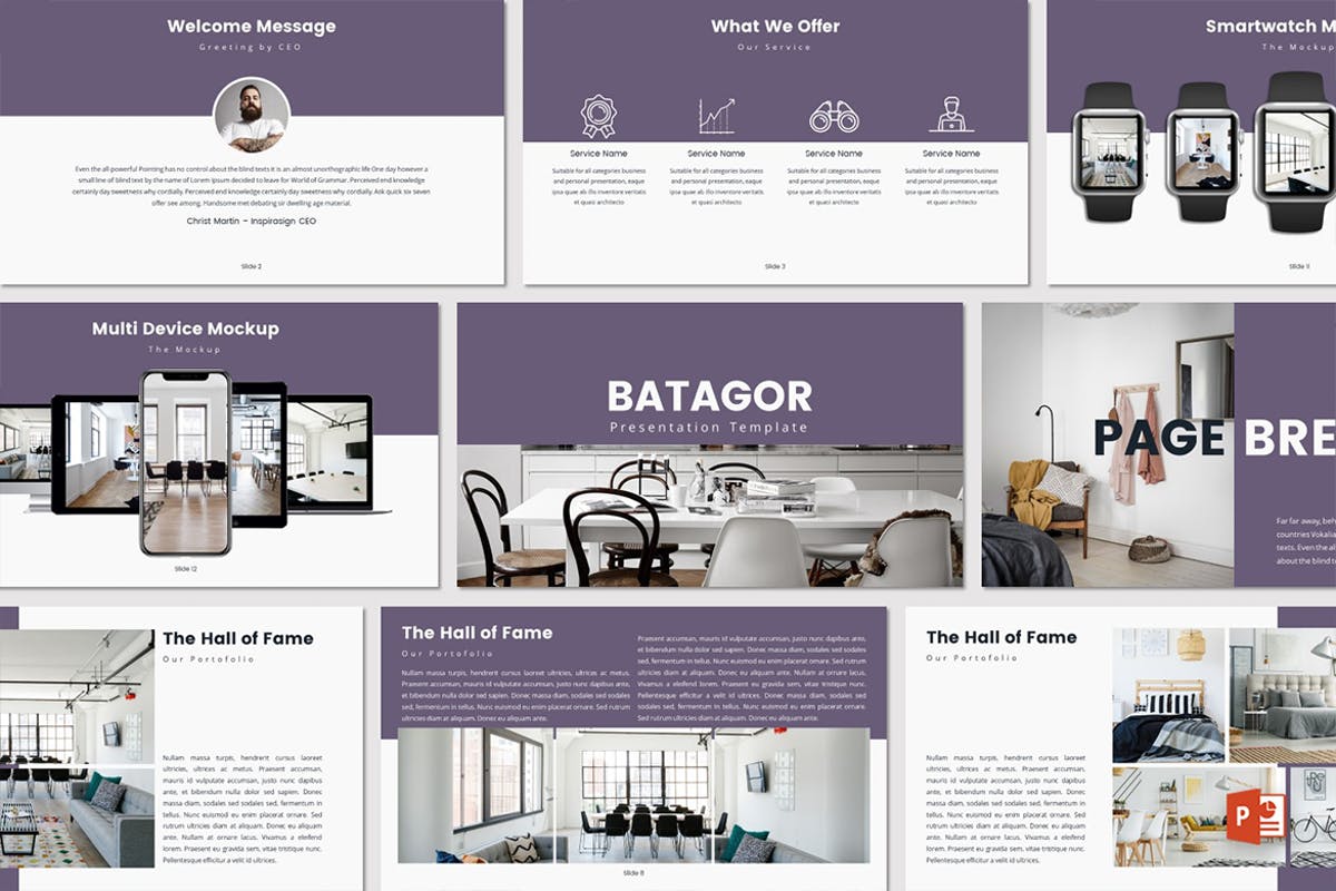企业服务介绍PPT幻灯片模板 BATAGOR – Powerpoint Template插图